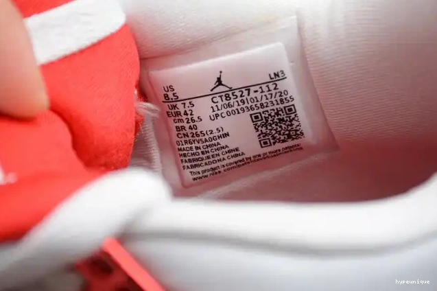 HYPE Jordan Air Metallic Red 4 CT8527-112 0606